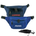Fanny Pack with 3 Zipper Compartments & Piping Trim